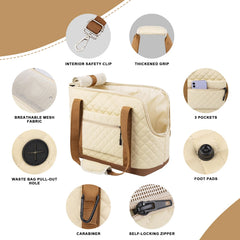 Homsunyi sac chien petit plateau amovible, nettoyage facilité