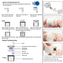 Système de filtration triple pour une eau plus propre
