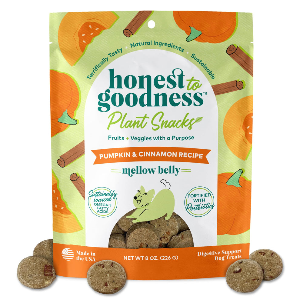 Friandises végétales Honest to Goodness dans un sachet pratique pour chien