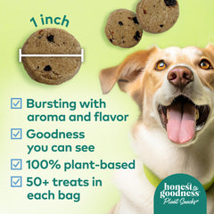 Ingrédients fruits et légumes Honest to Goodness, saveur naturelle pour chiens.