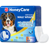 Honey Care All-Absorb A24 Wrap Male – ouverture extérieure respirante pour grand chien.