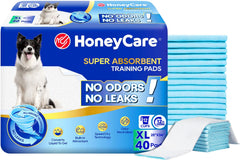 Honey Care tapis entrainement chien bleu avec absorption rapide et protection du sol.