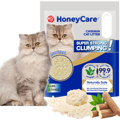 HoneyCare Cassava Chat Litière emballage clair et pratique pour le choix