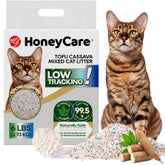 HoneyCare Tofu Cassava Litter granulés 2 mm formation de boules rapide.