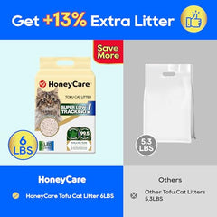 Litière HoneyCare Tofu contrôle des odeurs pour un intérieur frais