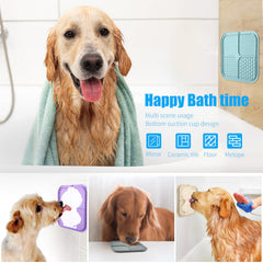 Honomastry Lick Mat design carré, attire l'attention du chien pendant le toilettage.