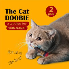 Hoovy jouet catnip doobies design mignon pour chat