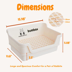 HoppScotch.bun Bumbox grille plastique, protège les pattes et facilite le nettoyage