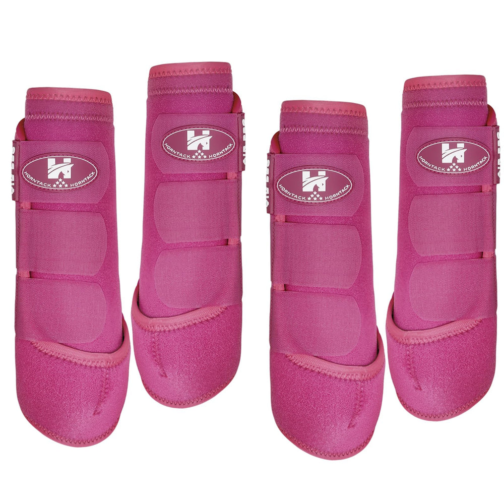 Horntack bottes splint Raspberry petit – vue avant, confort ciblé pour tendons.