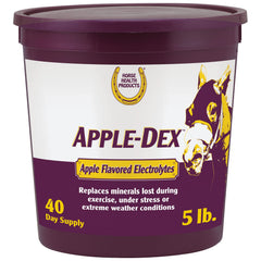 Apple-Dex Horse Health, sac 5 livres prêt à l’emploi pour électrolytes équins.
