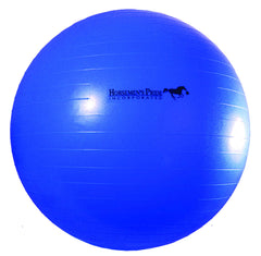 Horsemen's Pride ballon Mega 30 po bleu en action, entraînement ludique pour chevaux