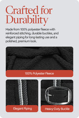 HORZE Kiel Fleece X-Surcingles et corde queue: maintien optimal pendant les déplacements.