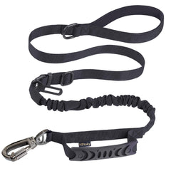 Hotsky laisse-tactique avec prise double pour confort et controle en promenade.