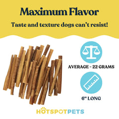 Hotspot Pets Bully Sticks sans céréales, en-cas naturel pour chiens sensibles