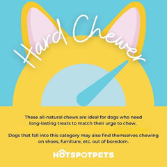 Hotspot Pets : corne fendue emballée en sac de 1 livre.