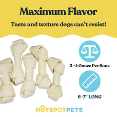 Hotspot Pets – paquet de 20 os peau-boeuf, solution pratique pour récompenser.