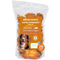 Patate douce séchée Hotspot Pets en boîte 2 lb prête à l'emploi.