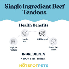 Hotspot Pets tendon boeuf 8 pouces articulation et mobilite