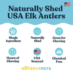 Hotspot Pets: tranche centre moelle elk split, goût attractif et source calcium naturelle