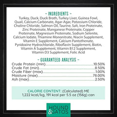 Pate chat HOUND & GATOS, protéine élevée, énergie durable et appétit satisfaisant.