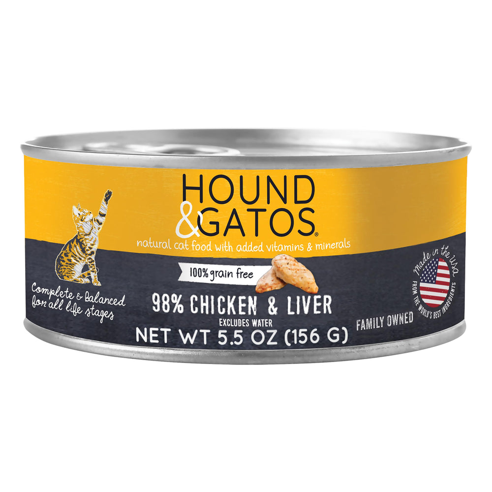 Pâté au poulet Hound & Gatos 98% viande vraie pour un apport protéique