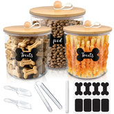 HOYTAMDAR ensemble 3 contenants nourriture chien, fermeture hermetique pour fraicheur durable