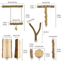 HPAWHOMEPART perchoir plateforme bois naturel: surface stable pour repos et jeux