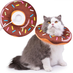 Hpetppy collier donut doux pour chat, confort optimal pendant la récupération.