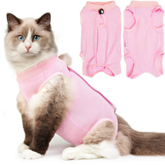 Hpetppy chat rétablissement – veste respirante protégeant la plaie et offrant confort.