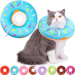 Hpetppy collier-cone chat beignet doux, confort léger pour rétablissement.