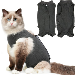Hpetppy combinaisons récupération chat - protection des plaies et confort pour la guérison.