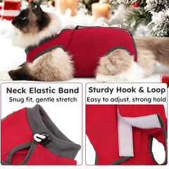 Hpetppy veste-récupération Chat – tissu élastique et respirant pour le confort.