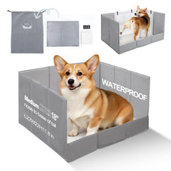 HQ4US 4LEGS bac-litiere 22x22-11-8 pour chiens moyens, nettoyage rapide