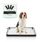 HQ4US 4LEGS porte-tapis-pipi 33x23 avec clips de fixation pour chien.