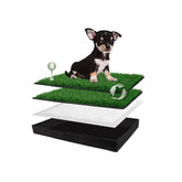 HQ4US 4LEGS tapis d’herbe artificielle pour chien pliable, idéal pour l’entraînement intérieur.