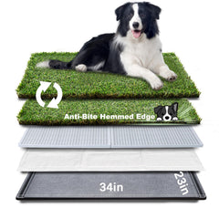 HQ4US 4LEGS: tapis herbe chien grande 34×23, confort et usage pratique.