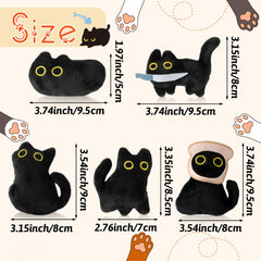 HubirdSall jouet chatnip bio noir stimule l éveil du chat.