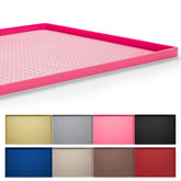 Hubulk Tapis d’alimentation chien imperméable rose protégeant le sol des déversements.