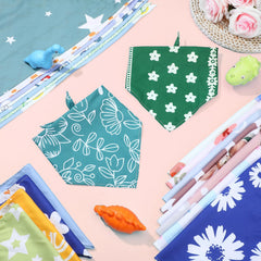 Bandanas chien Huhumy dressing quotidien en polyester doux.