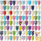 Huhumy ensemble bandanas chien paques 150 pièces pour varier les looks festifs.