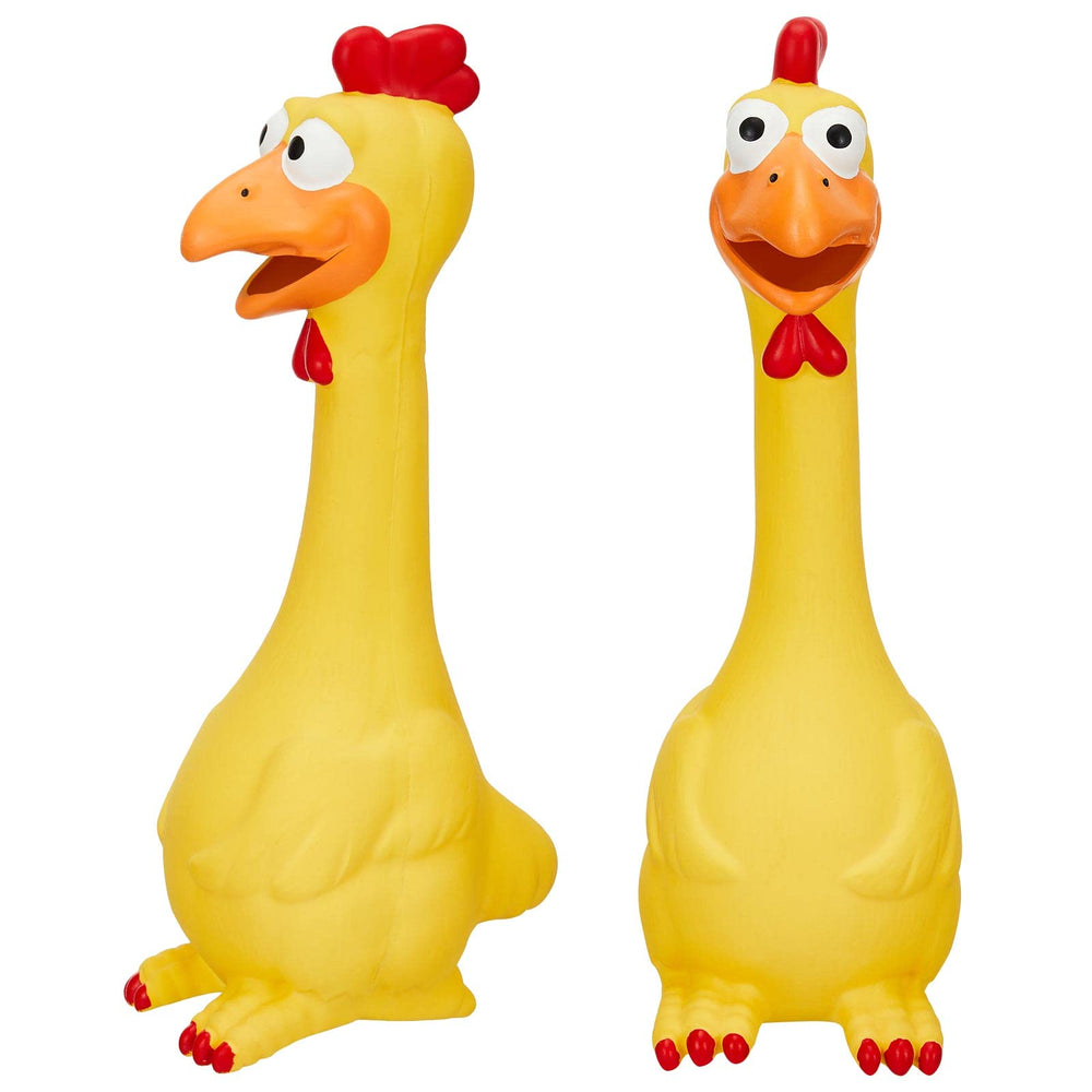Hungdao poulet sifflet jaune, jouet interactif pour chevaux