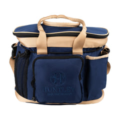 Trousse pansage Deluxe Huntley Equestrian avec poches extérieures.