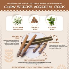 Bâtons HUPA mastication chat – digestion améliorée grâce au silvervine naturel.