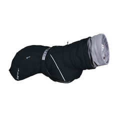 Manteau Hurtta Extreme Warmer Eco sur chien dans la neige, chaleur.
