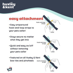 Huxley & Kent noeud-papillon-velcro securise: attache fiable.