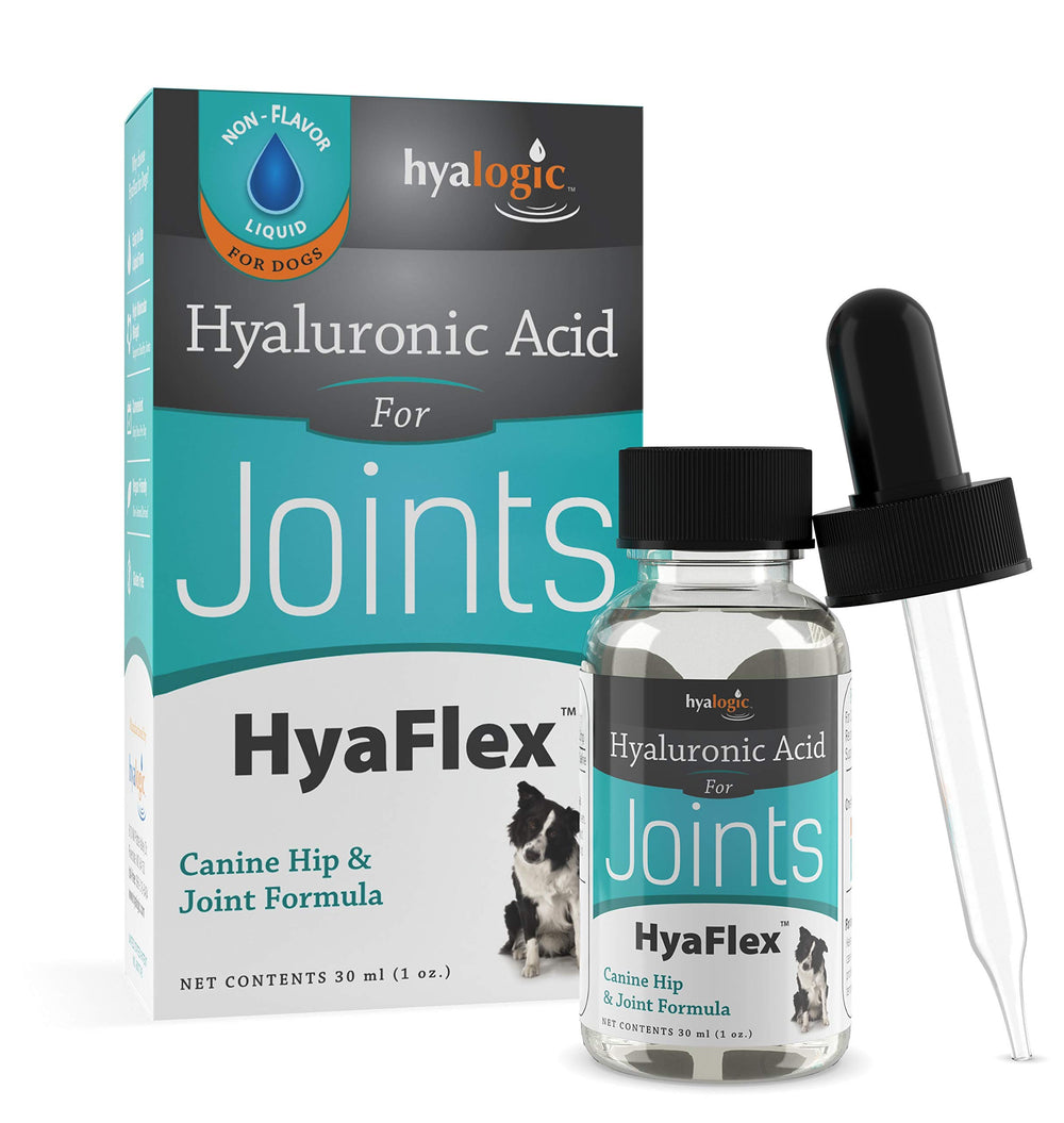 Hyalogic HyaFlex bouteille 30ml, soutien mobilité quotidien pour chien.