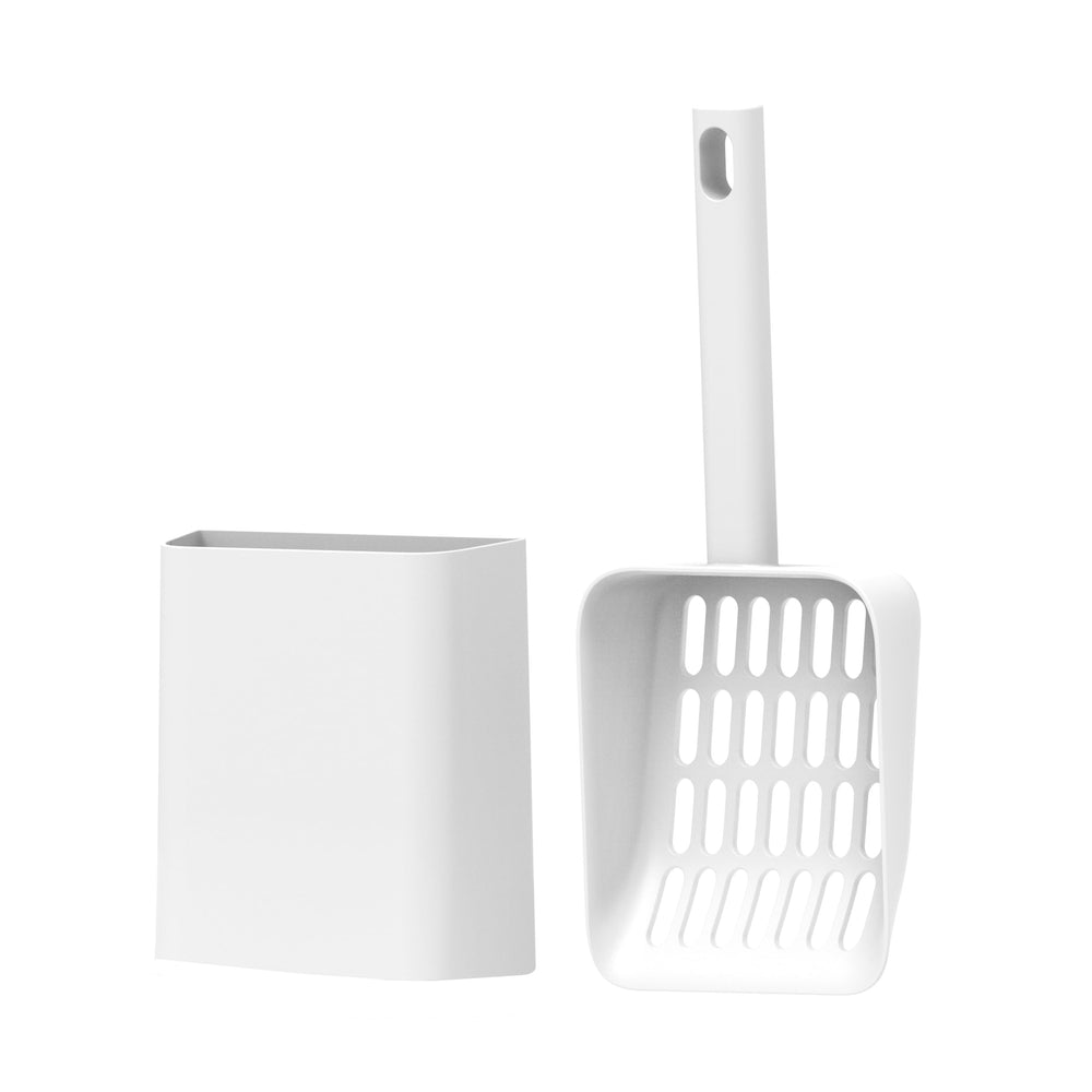 Hychipet Pelle Litière 2en1 avec support: rangement pratique et propre.