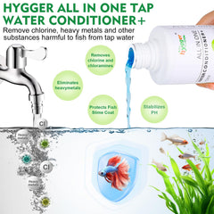 Hygger conditionneur: bouchon doseur pour dosages précis.