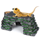 Hygger Zoo Plateforme 3 en 1 pour reptiles, bronzer et grimper sur ardoise naturelle.