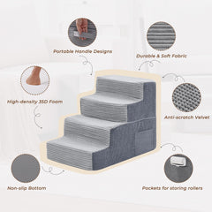 Base anti-glisse HYLEORY pour escalier animal, stabilité renforcée.